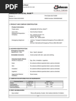 MSDS Windex Crystal Rain