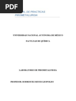 Manual de Practicas Pirometalurgia