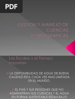 Gestion y Manejo de Cuencas Hidrograficas