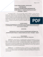 Acta Constitución y Estatutos Corporación Red Escuelas Administración Pública y Cs Política de Chile