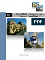 National Bank of Romania Versus European Central Bank: Popescu Ionuț