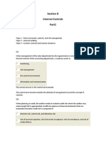 Section D Internal Controls P1