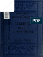 Ferrar. Eusebius: The Proof of The Gospel, Being The Demonstratio Evangelica. 1920. Volume 1.