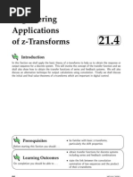 Z Transform Applications