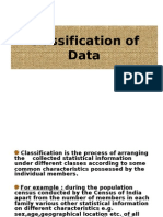 Classification of Data