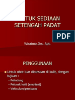 Bentuk Sediaan Setengah Padat