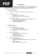 Constitutional Law MBE Scope Outline