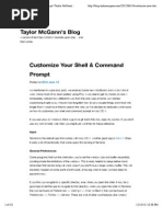 Customize Your Shell & Command Prompt - Taylor McGann's Blog