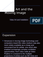 Unit 3: Art and The Moving Image: Video Art and Installation