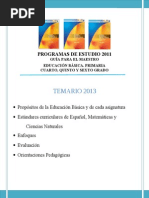 Programas de Estudio de 3° Periodo