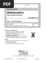 2012 Edexcel Foundation B Paper 1