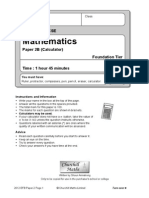 2012 Edexcel Foundation B Paper 2