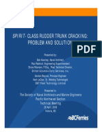 Spirit-Class Rudder Trunk Cracking:: Problem and Solution