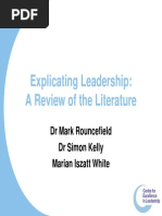 Leadership Lit Review