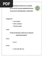 Etapa Petrolera en El Ecuador, Revisión Socioeconómica