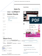 Chahun Main Ya Naa - Aashiqui 2 Guitar Chords - Ultimate Chords
