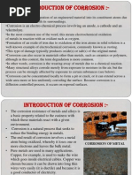 Introduction of Corrosion