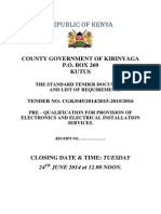 Republic of Kenya: County Government of Kirinyaga P.O. BOX 260 Kutus