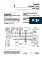 Tigersharc Embedded Processor Adsp-Ts101S: Features Benefits