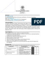 Accounting Information System Syllabus 