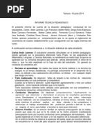 Informe Técnico Pedagógico