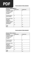 Evaluación Octavo Ruleta