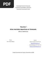 "Bushido" Artes Marciales Deportivas en Venezuela