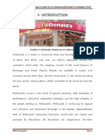 Consumer Perception With Regards To McDonald's