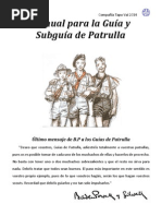 Manual para La Guía y Subguía de Patrulla