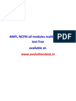 Amfi, NCFM Mock Test