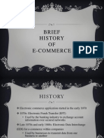 History of E-Commerce