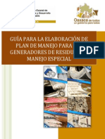 Guía para La Elaboración de Plan de Manejo para Los Generadores de Rme