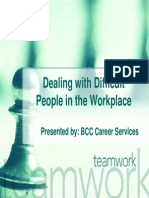 Dealing With Difficult People in The Workplace