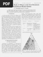 Phase Diagram Study of Alloys in Iron Carbon Chromium Mo-Ni