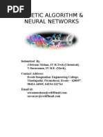 Genetic Algorithm & Neural Networks