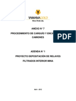 Procedimiento de Carguio y Encarpe de Camiones