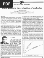 Quick Guides To The Evaluation of Ore Bodies