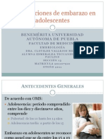 Complicaciones de Embarazo en Adolescentes