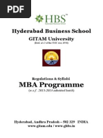 HBS - MBA Regulations & Syllabi 13-15 (For Approval of Academic Council)