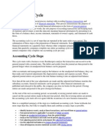 Accounting Cycle, Entries and Concept