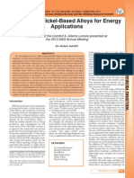 Welding of Ni Based Alloys For Energy Applications, J. DuPont WJ