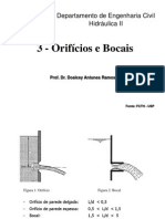 Cap 3 e 4 Orificios e Vertedores