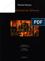 La Felicidad de Spinoza - Michel Henry