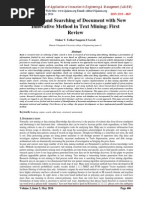 Ranking and Searching of Document With New Innovative Method in Text Mining: First Review