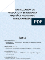 COMERCIALIZACIÓN DE PRODUCTOS Y SERVICIOS EN PEQUEÑOS NEGOCIOS. Unidad 1