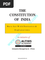 Constitution of India - Bare Act With Explanations