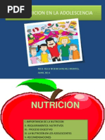 Nutricion Adolescencia