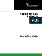 AspenHYSYSRefiningV7 2 Ops