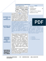 Clasificacion de Morteros