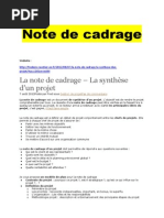 Note de Cadrage